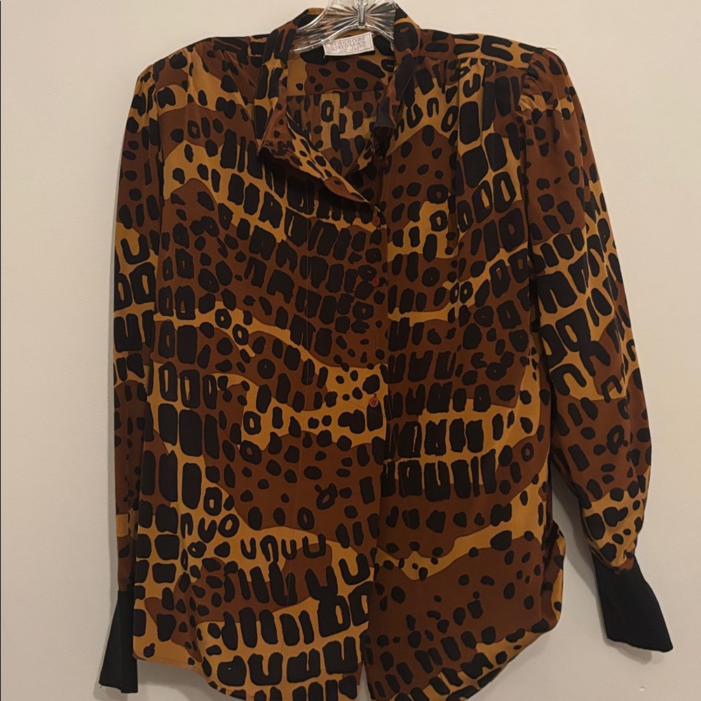 Bergdorf Goodman Leopard Print Blouse